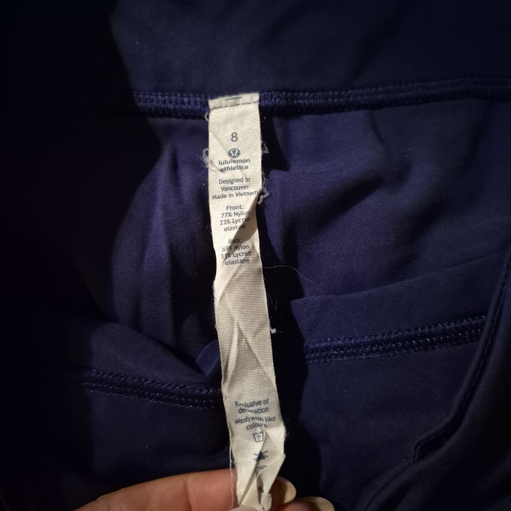 Lululemon Athletica Deep Blue Leggings